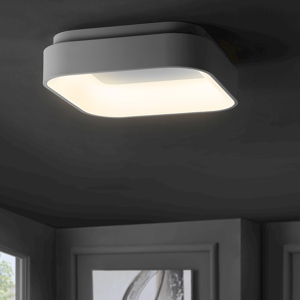 Rafael Integrated Led Metal Flush Mount Ceiling Light. Picture 4