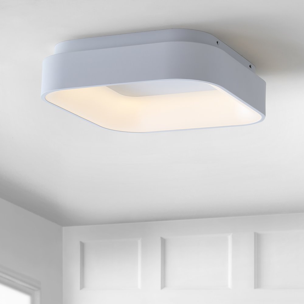 Rafael Integrated Led Metal Flush Mount Ceiling Light. Picture 6