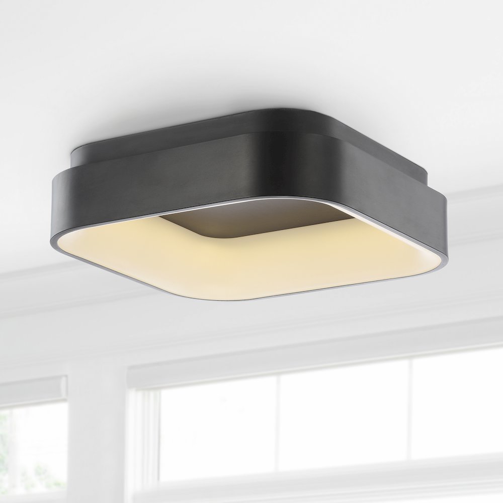 Rafael Integrated Led Metal Flush Mount Ceiling Light. Picture 7