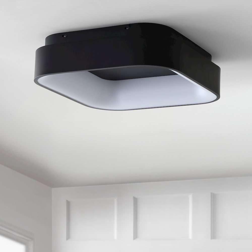 Rafael Integrated Led Metal Flush Mount Ceiling Light. Picture 5