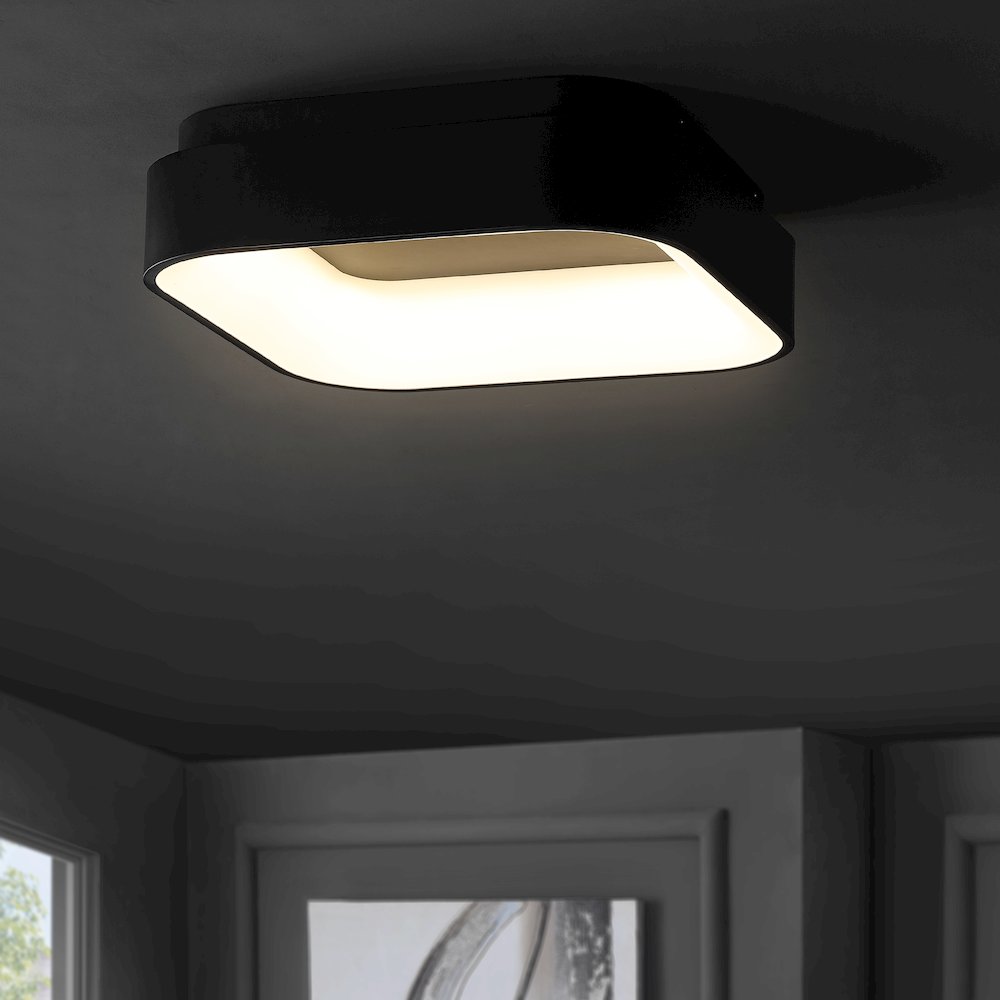 Rafael Integrated Led Metal Flush Mount Ceiling Light. Picture 4