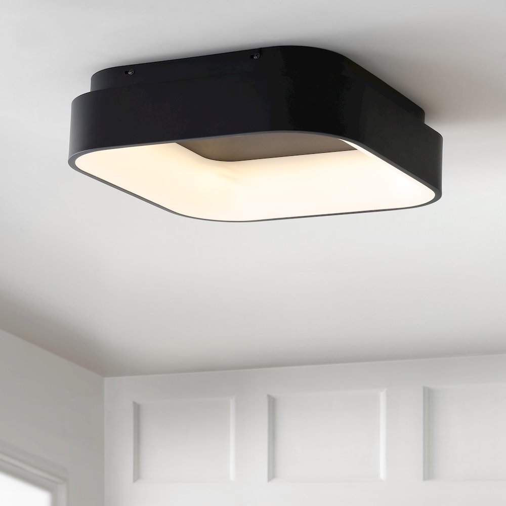Rafael Integrated Led Metal Flush Mount Ceiling Light. Picture 6