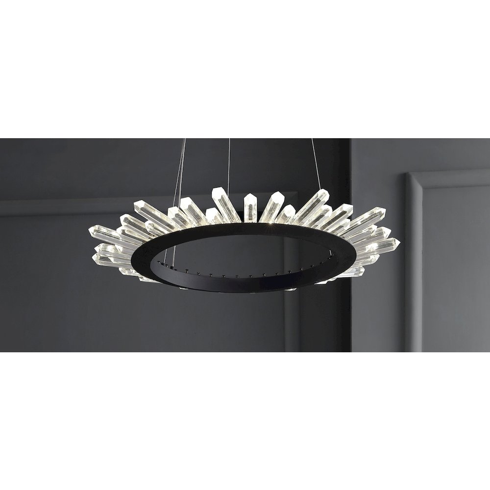 Elsa Adjustable Integrated Led Modern Crystal Pendant. Picture 13