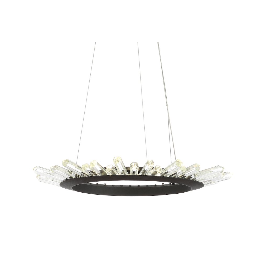 Elsa Adjustable Integrated Led Modern Crystal Pendant. Picture 12