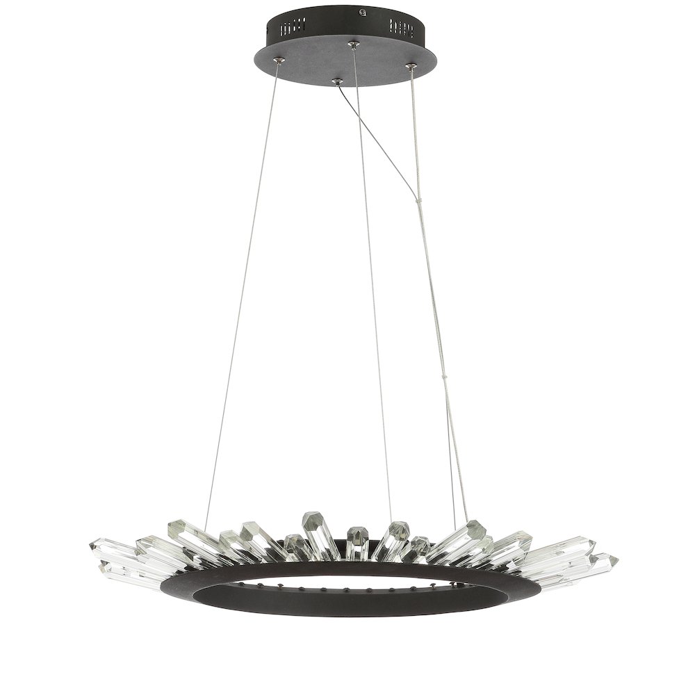 Elsa Adjustable Integrated Led Modern Crystal Pendant. Picture 2