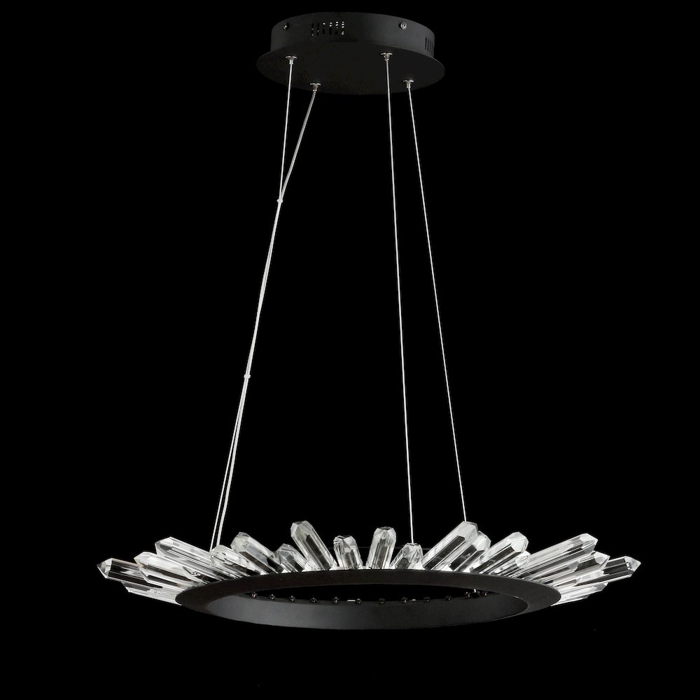 Elsa Adjustable Integrated Led Modern Crystal Pendant. Picture 4