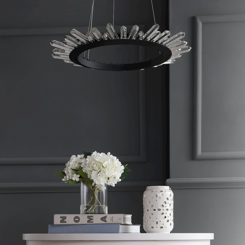 Elsa Adjustable Integrated Led Modern Crystal Pendant. Picture 10