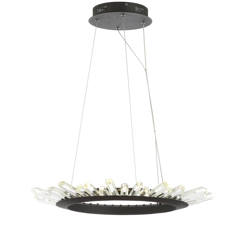 Elsa Adjustable Integrated Led Modern Crystal Pendant. Picture 1