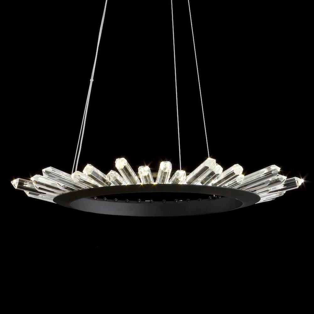 Elsa Adjustable Integrated Led Modern Crystal Pendant. Picture 8