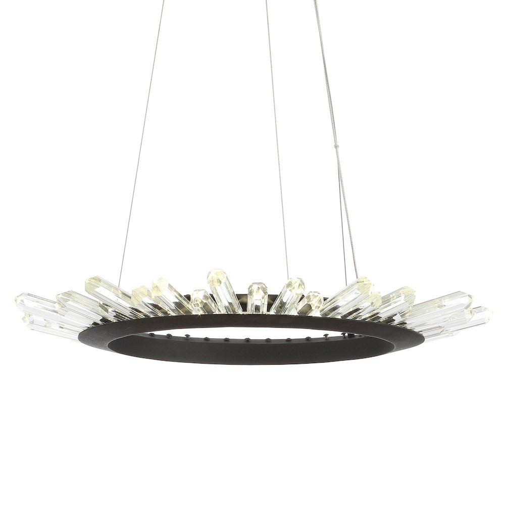 Elsa Adjustable Integrated Led Modern Crystal Pendant. Picture 7