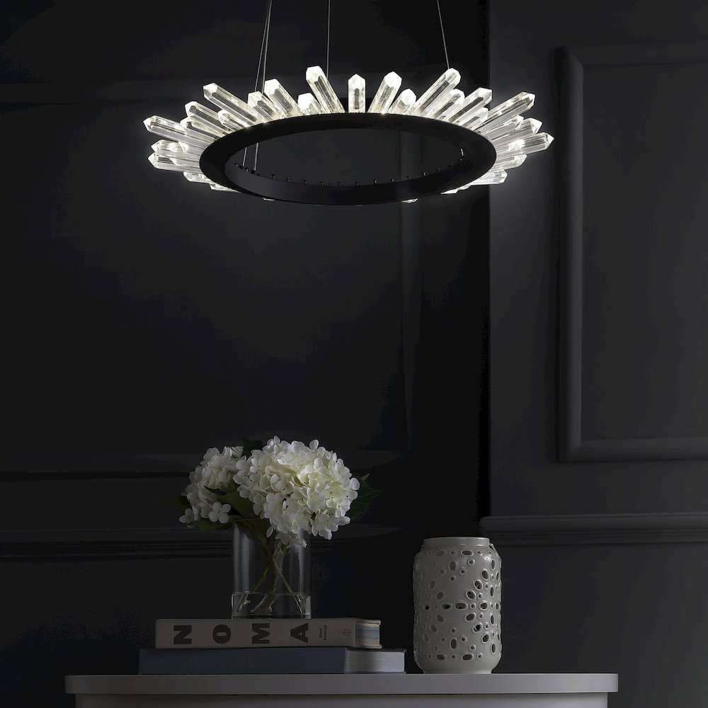 Elsa Adjustable Integrated Led Modern Crystal Pendant. Picture 9