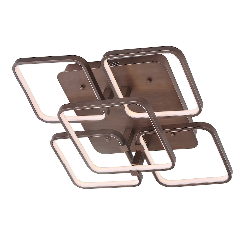 Sebastian Integrated Led Metal Flush Mount Ceiling Light. Picture 1