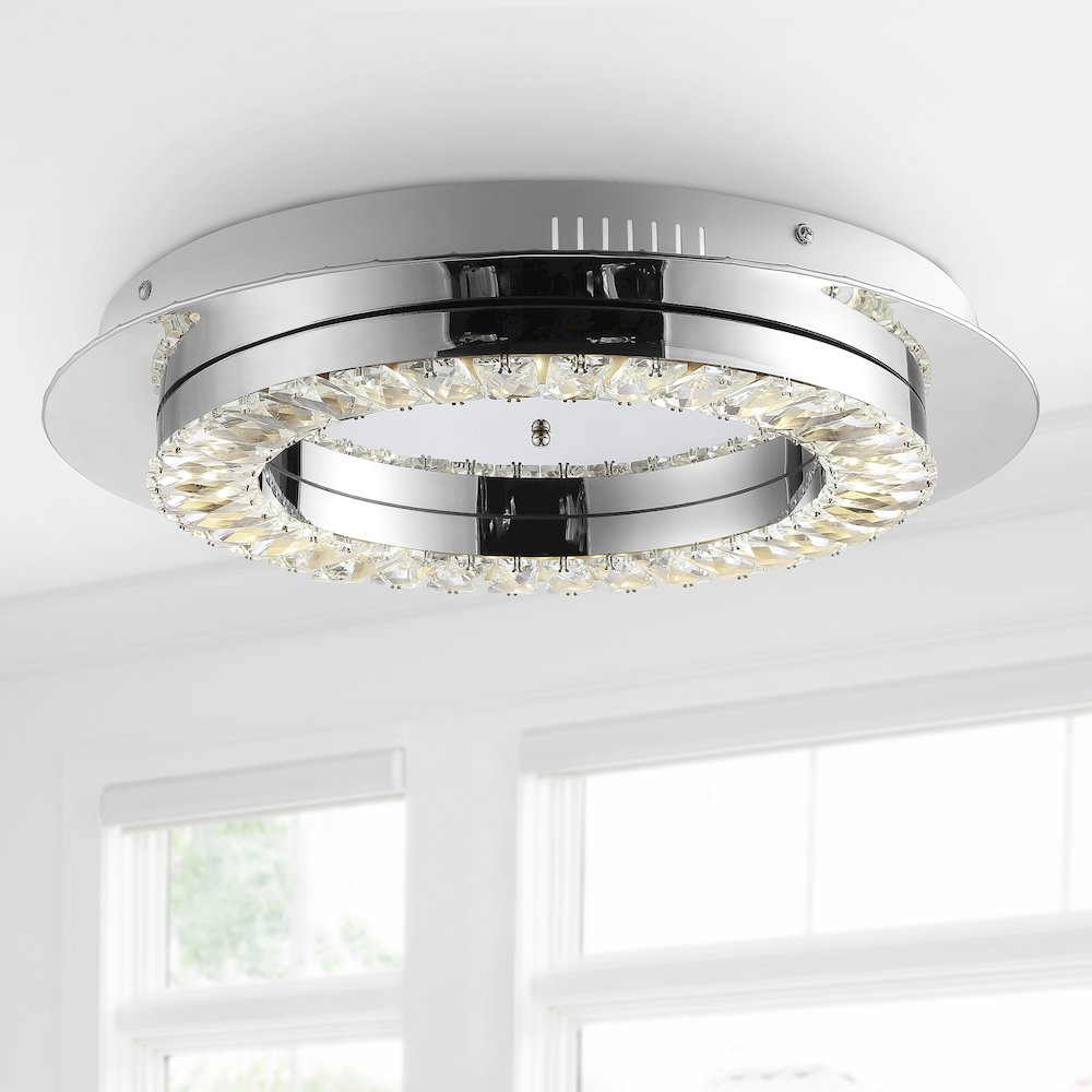 Cristal Integrated Ironcrystal Glam Led Flush Mount. Picture 6