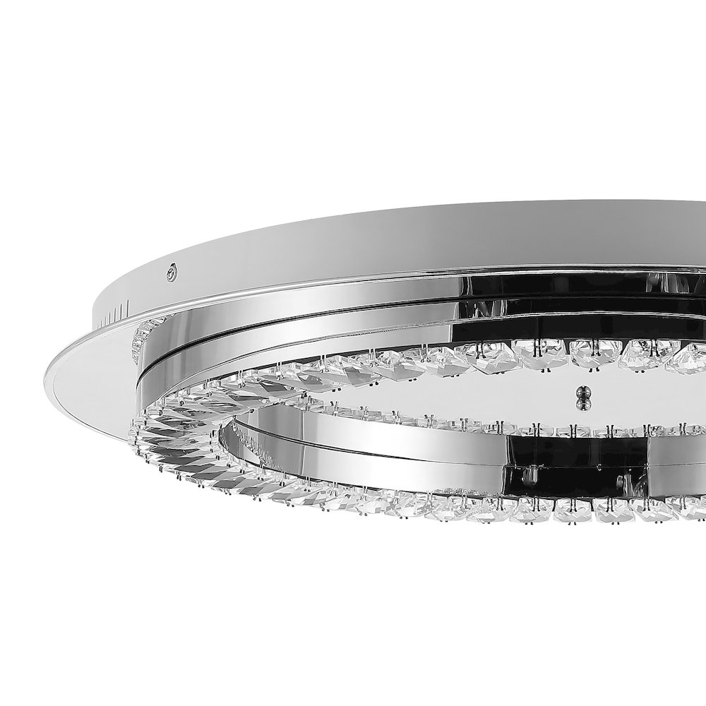 Cristal Integrated Ironcrystal Glam Led Flush Mount. Picture 3