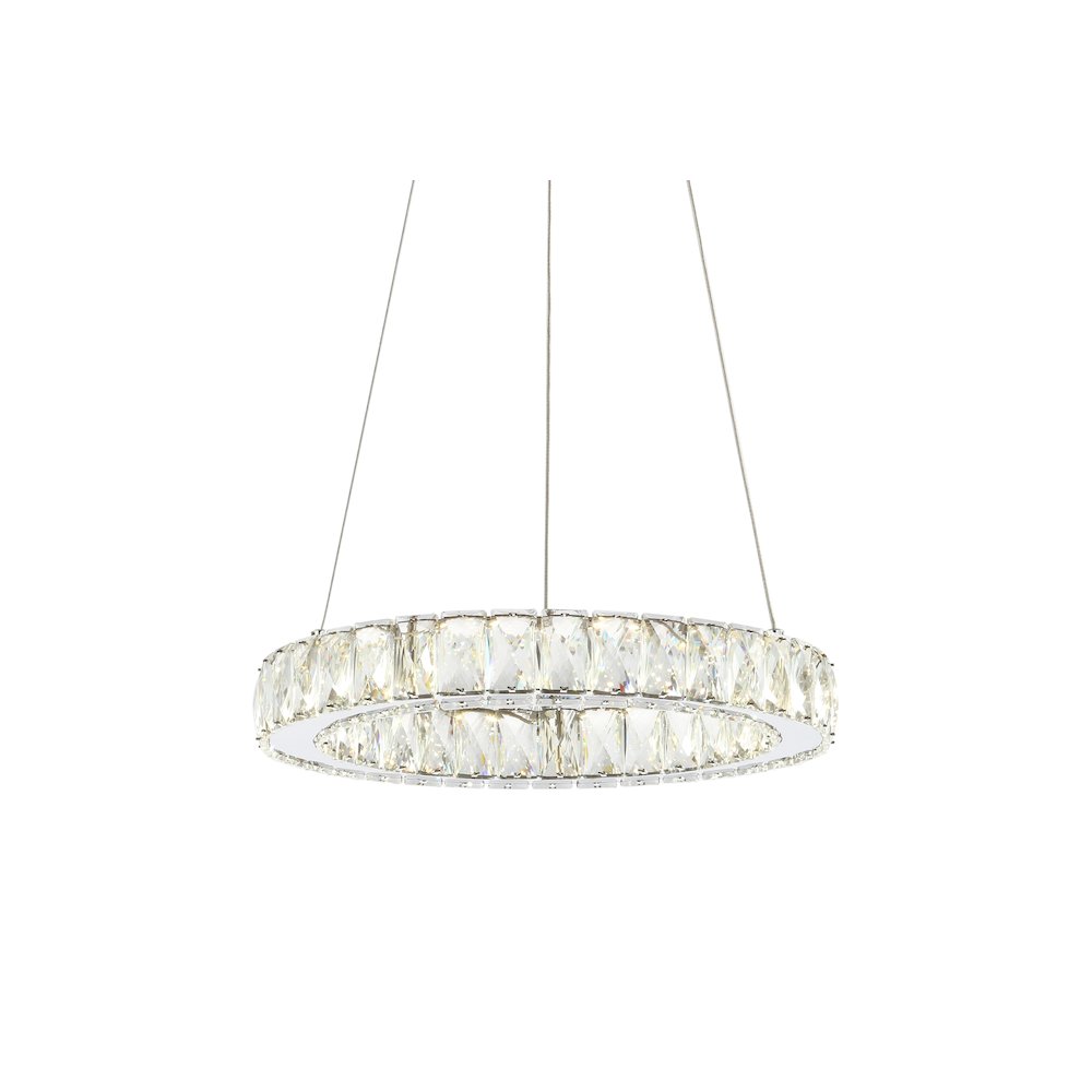 Reese Adjustable Integrated Led Metal/Crystal Pendant Pendant. Picture 13