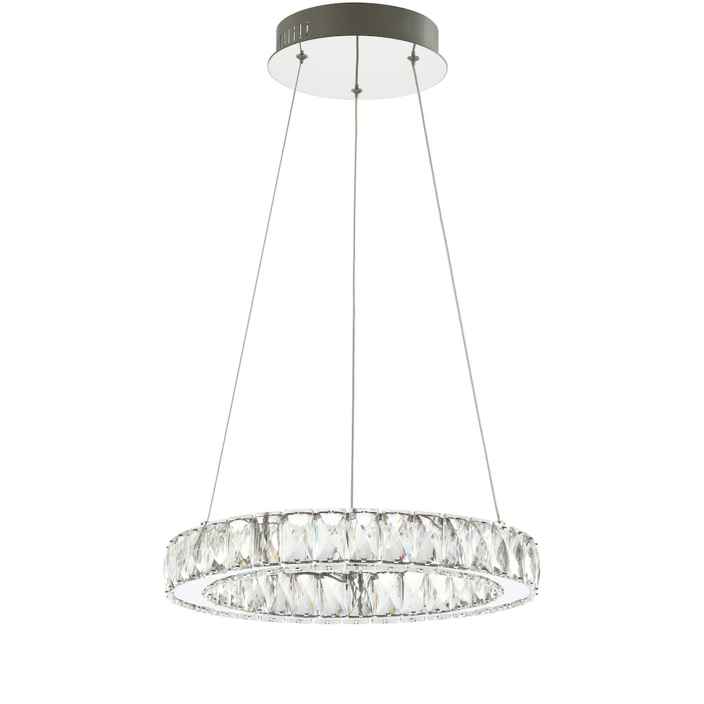 Reese Adjustable Integrated Led Metal/Crystal Pendant Pendant. Picture 2