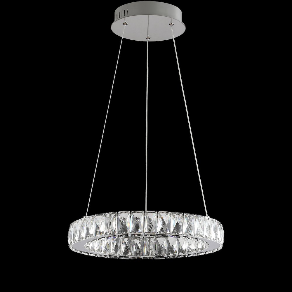 Reese Adjustable Integrated Led Metal/Crystal Pendant Pendant. Picture 4