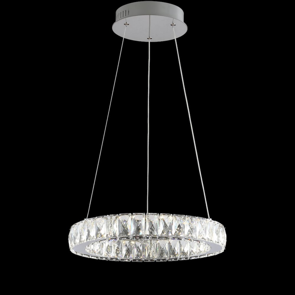 Reese Adjustable Integrated Led Metal/Crystal Pendant Pendant. Picture 3