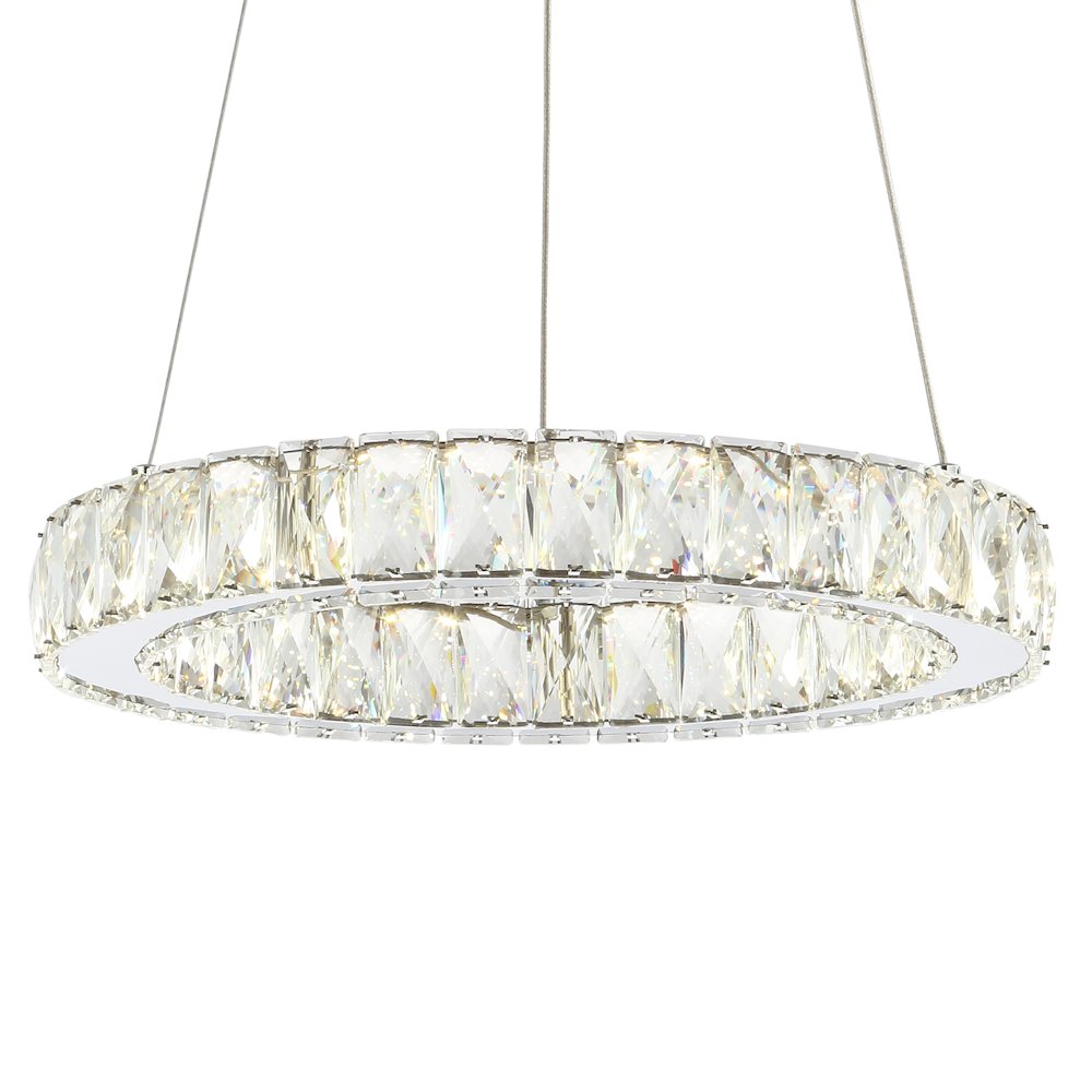 Reese Adjustable Integrated Led Metal/Crystal Pendant Pendant. Picture 7
