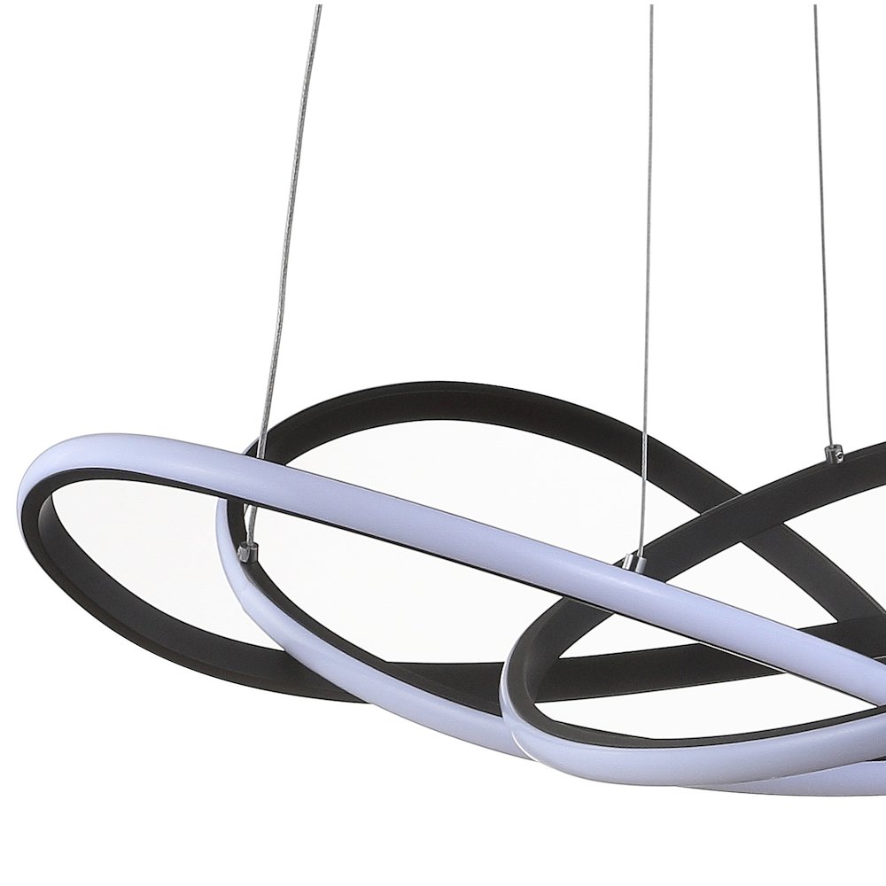 Alexia Abstract Integrated Led Metal Adjustable Pendant. Picture 3