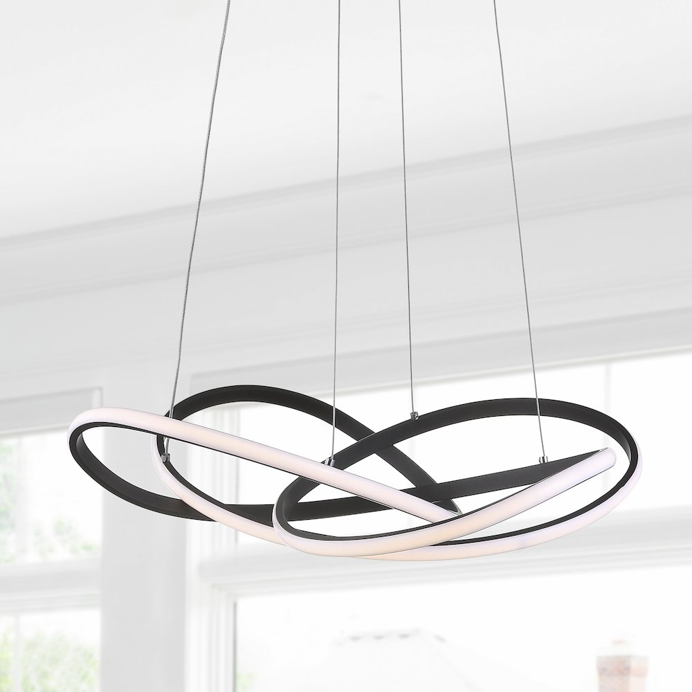 Alexia Abstract Integrated Led Metal Adjustable Pendant. Picture 10
