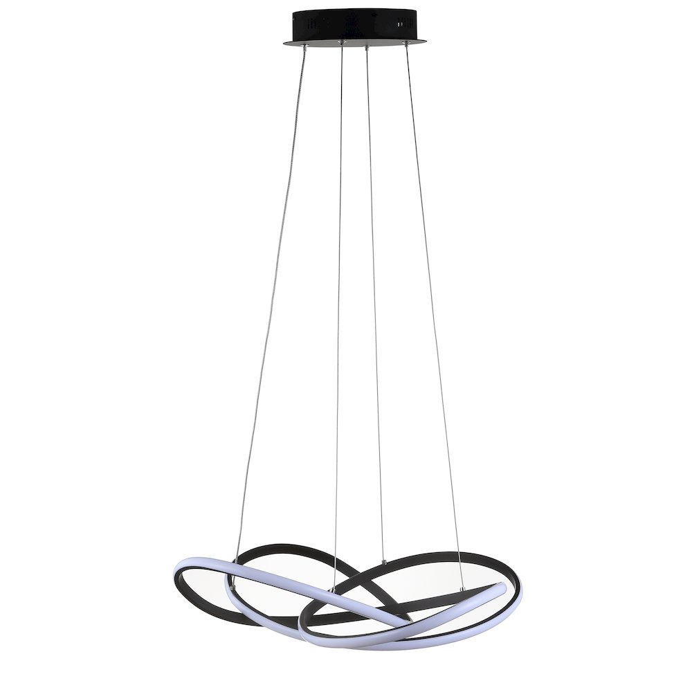 Alexia Abstract Integrated Led Metal Adjustable Pendant. Picture 2