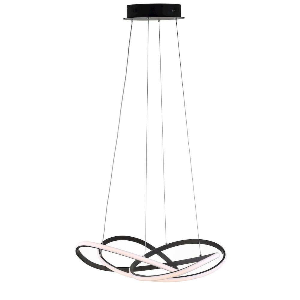 Alexia Abstract Integrated Led Metal Adjustable Pendant. Picture 1