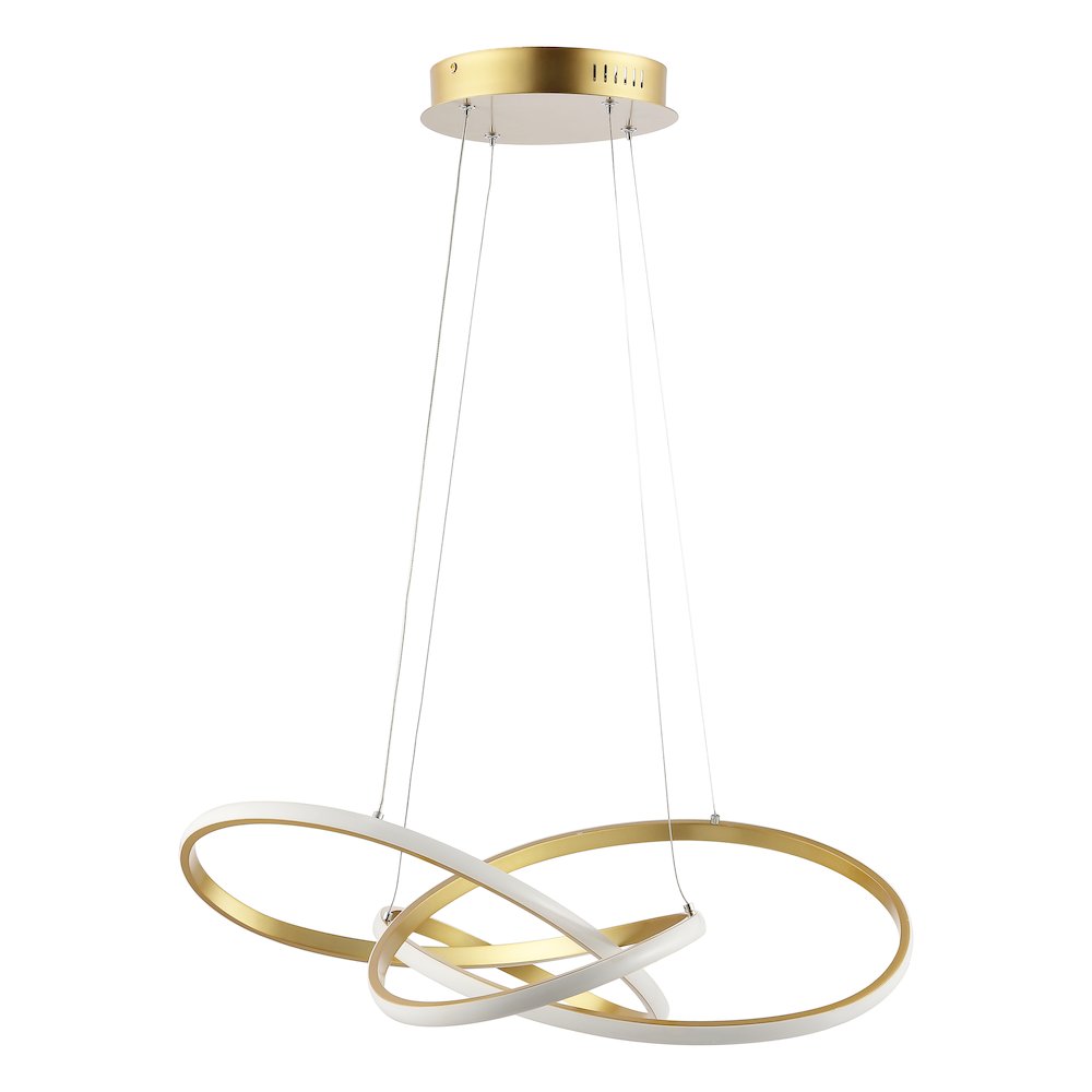Alexia Abstract Integrated Led Metal Adjustable Pendant. Picture 3