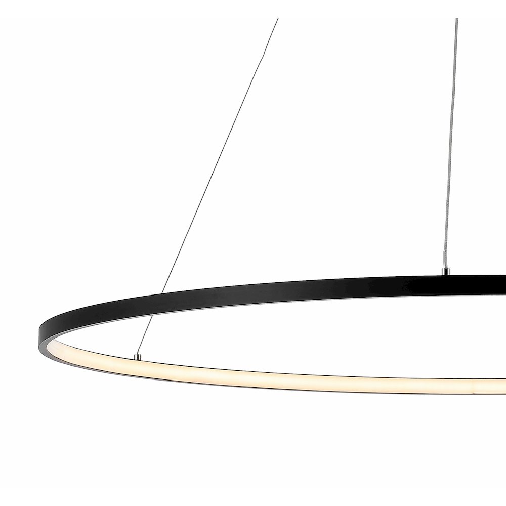 Brice Modern Contemporary Iron Integrated Led Pendant. Picture 3