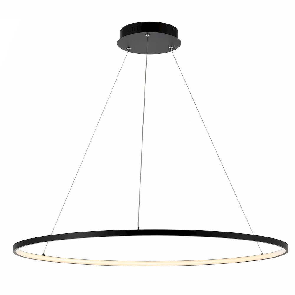 Brice Modern Contemporary Iron Integrated Led Pendant. Picture 1