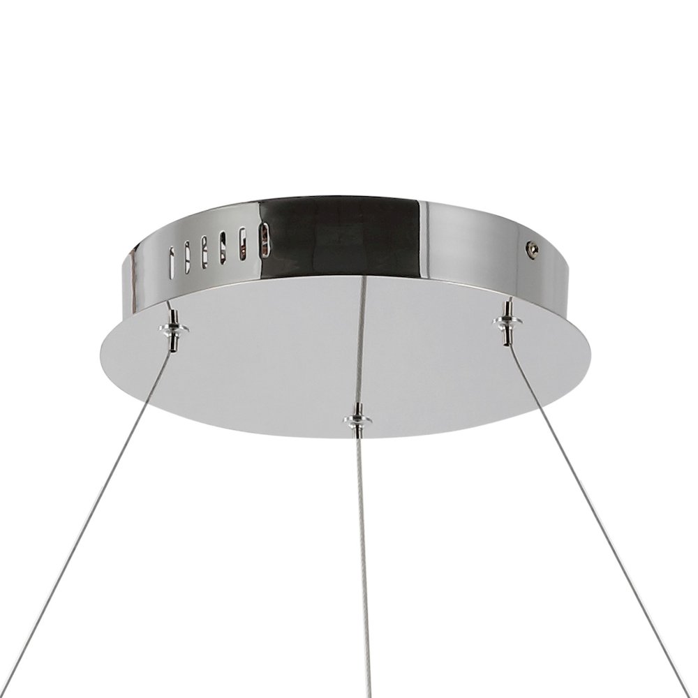 Brice Modern Contemporary Iron Integrated LED Pendant. Picture 3