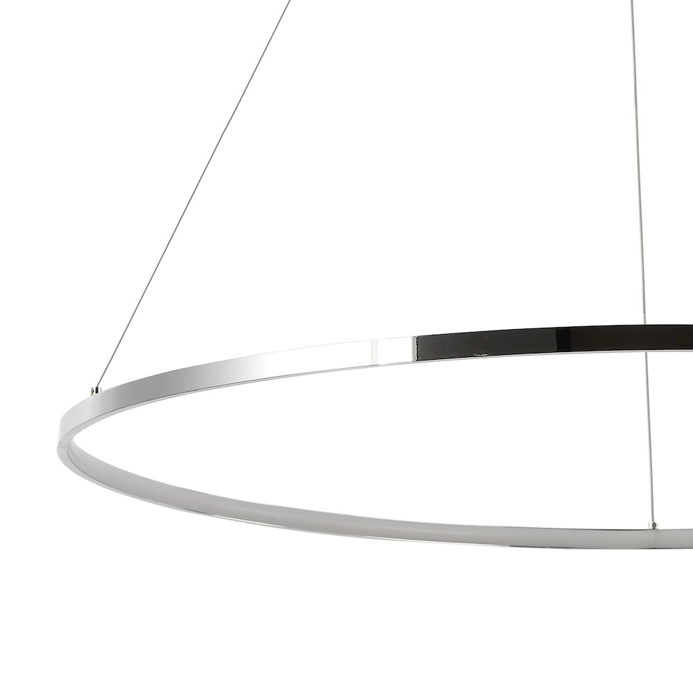 Brice Modern Contemporary Iron Integrated LED Pendant. Picture 2