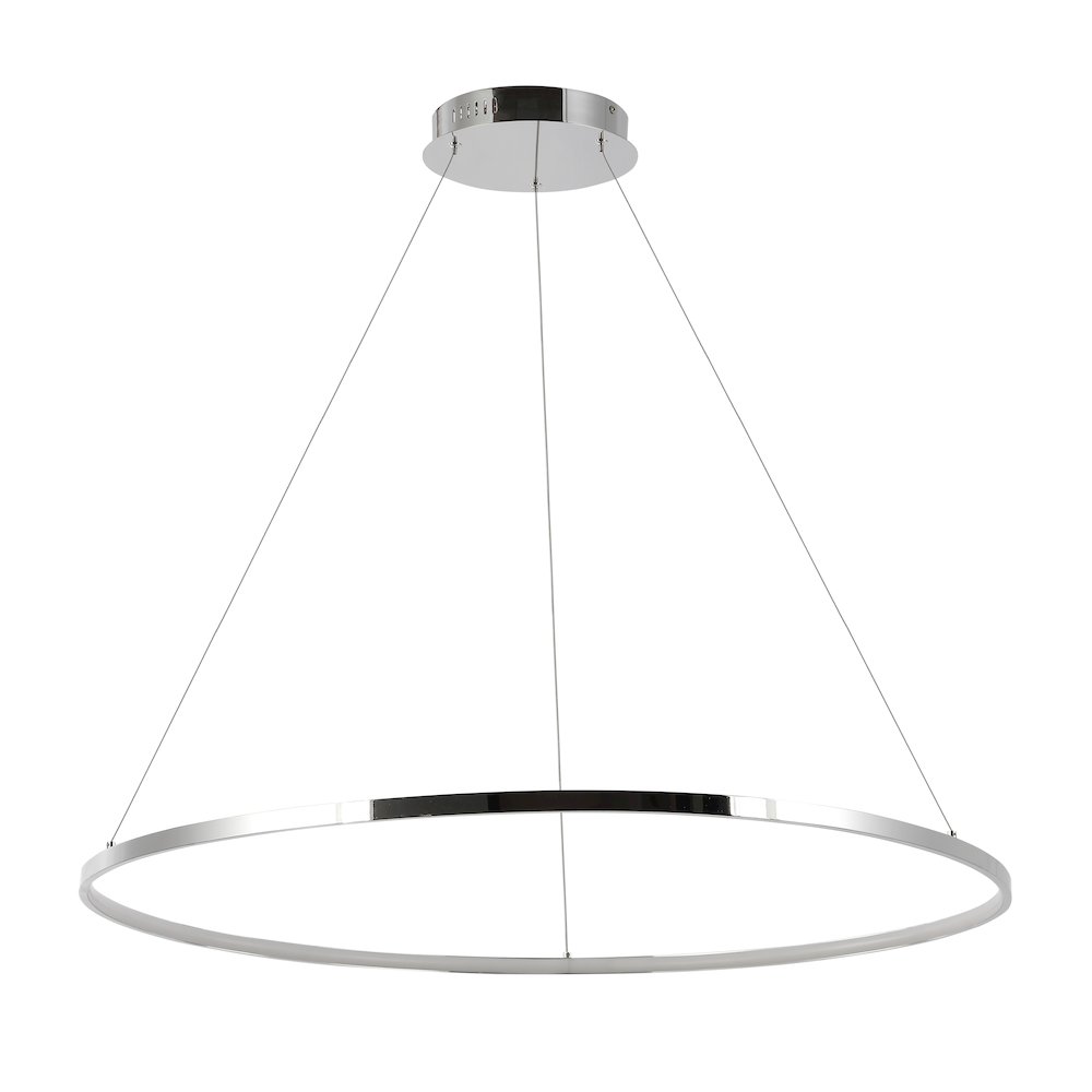 Brice Modern Contemporary Iron Integrated LED Pendant. Picture 1