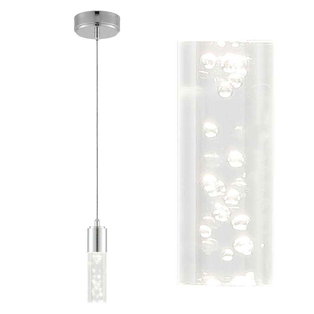 Bolha Bubble Acryliciron Modern Minimalist Integrated Led Pendant. Picture 9