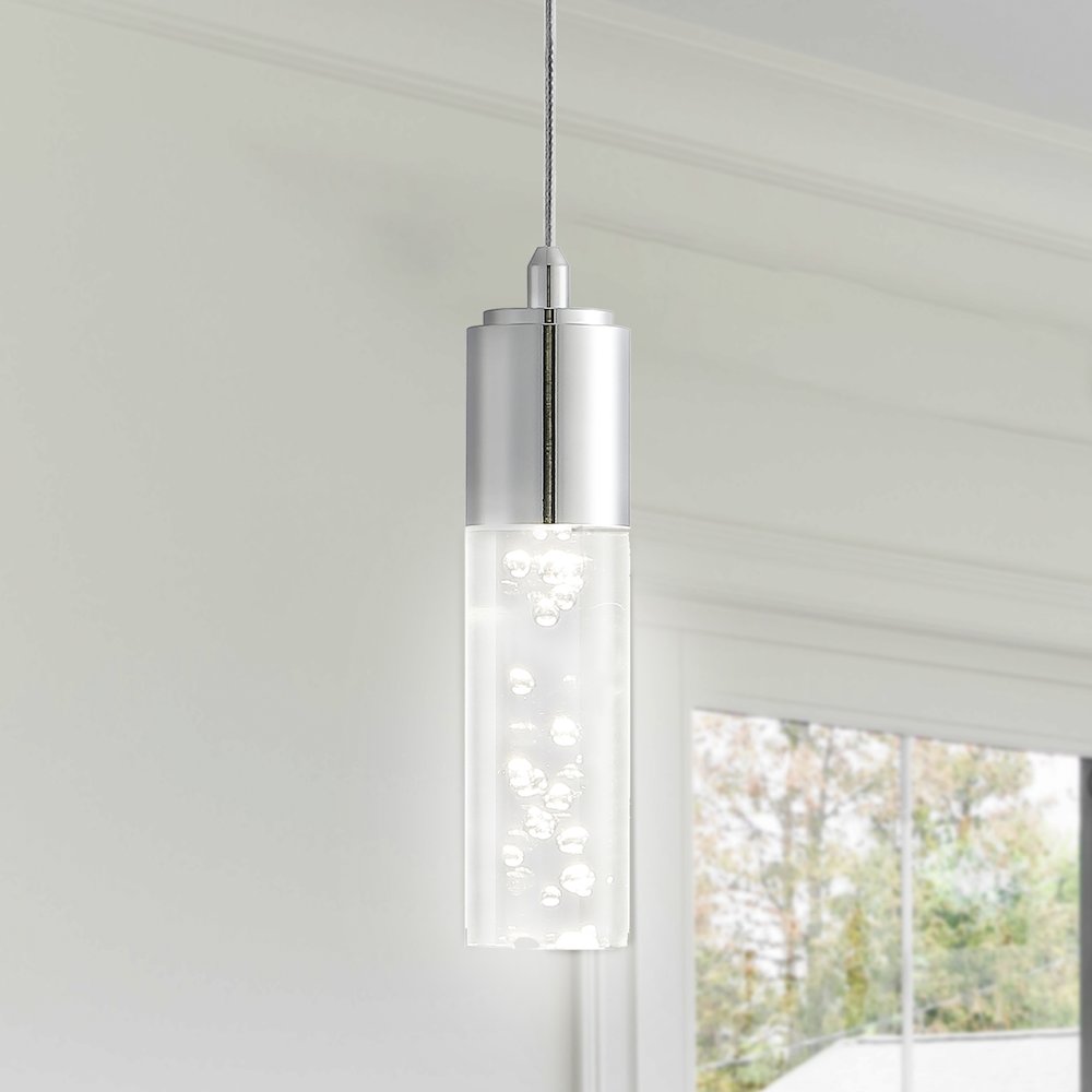 Bolha Bubble Acryliciron Modern Minimalist Integrated Led Pendant. Picture 10