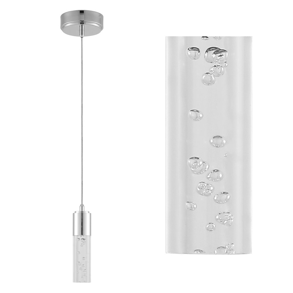 Bolha Bubble Acryliciron Modern Minimalist Integrated Led Pendant. Picture 8