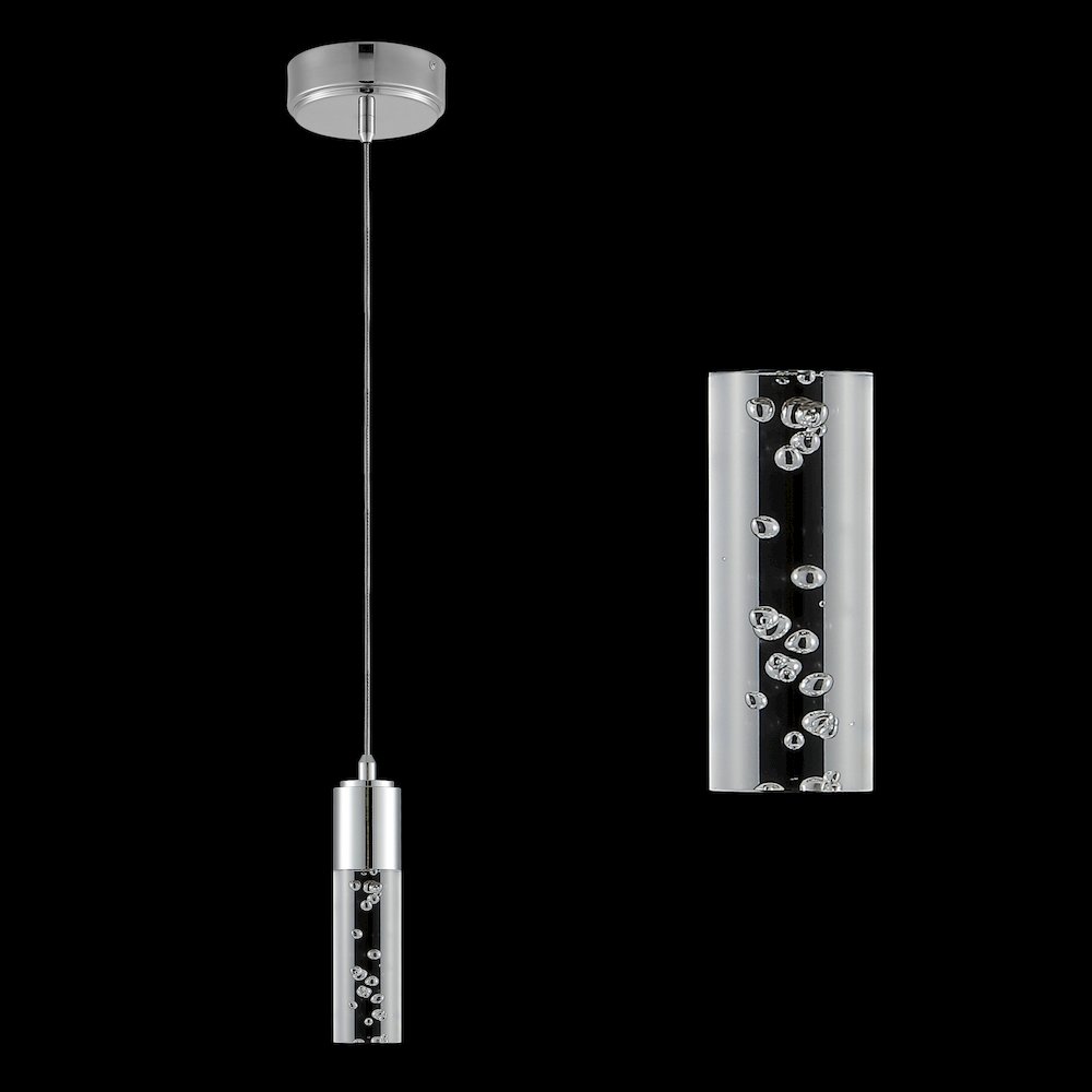 Bolha Bubble Acryliciron Modern Minimalist Integrated Led Pendant. Picture 6