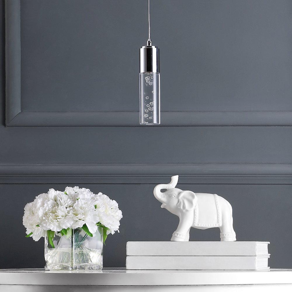 Bolha Bubble Acryliciron Modern Minimalist Integrated Led Pendant. Picture 7