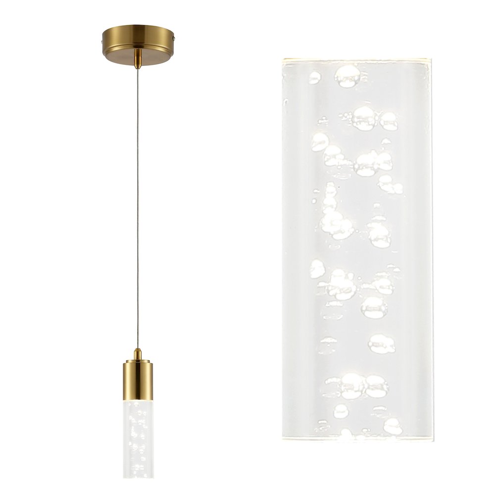 Bolha Bubble Acryliciron Modern Minimalist Integrated Led Pendant. Picture 9