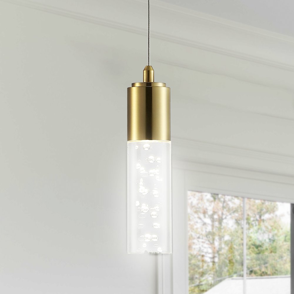 Bolha Bubble Acryliciron Modern Minimalist Integrated Led Pendant. Picture 10
