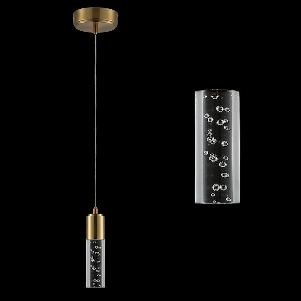 Bolha Bubble Acryliciron Modern Minimalist Integrated Led Pendant. Picture 6