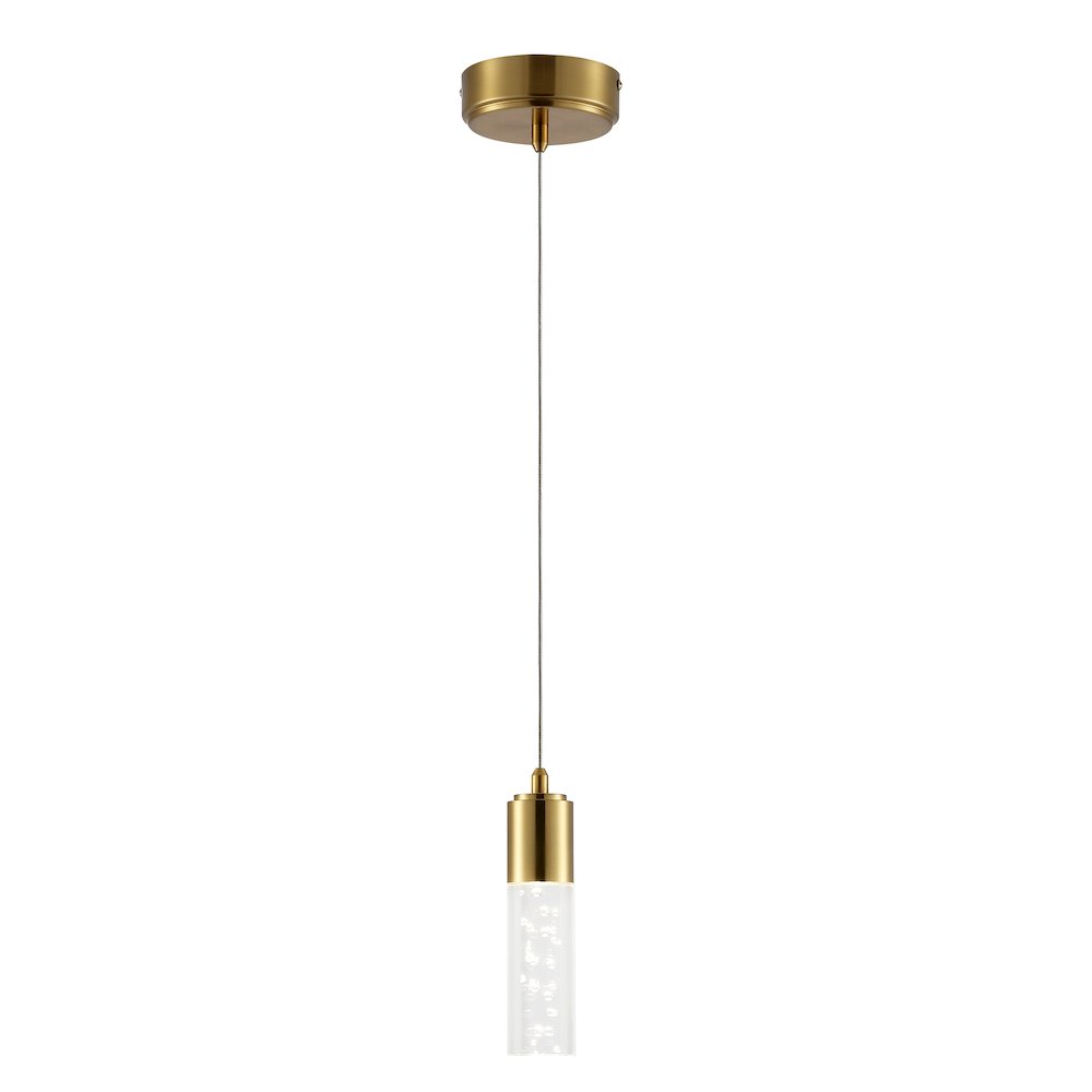 Bolha Bubble Acryliciron Modern Minimalist Integrated Led Pendant. Picture 1