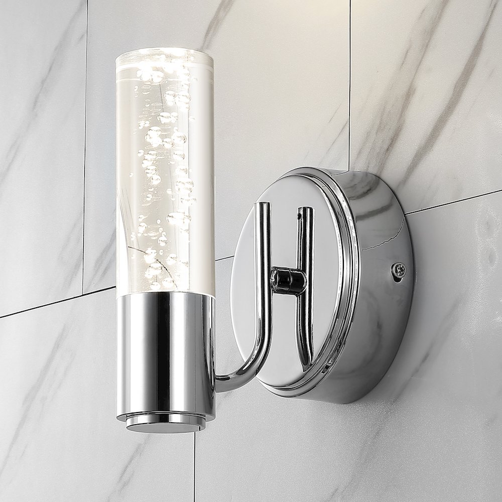 Bolha Minimalist Modern Bubble Acrylic/Iron Integrated Led Vanity Light. Picture 11