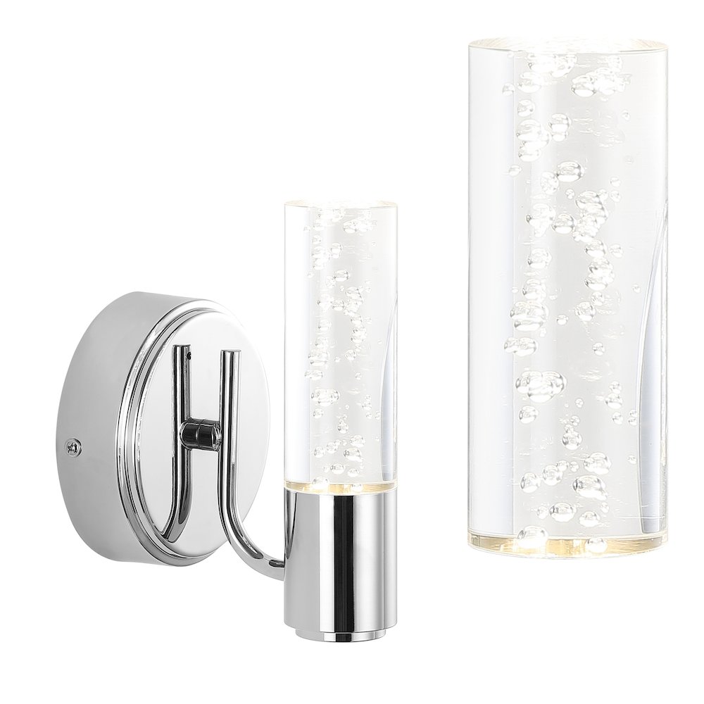 Bolha Minimalist Modern Bubble Acrylic/Iron Integrated Led Vanity Light. Picture 10