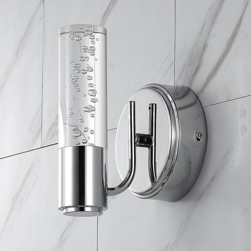 Bolha Minimalist Modern Bubble Acrylic/Iron Integrated Led Vanity Light. Picture 9