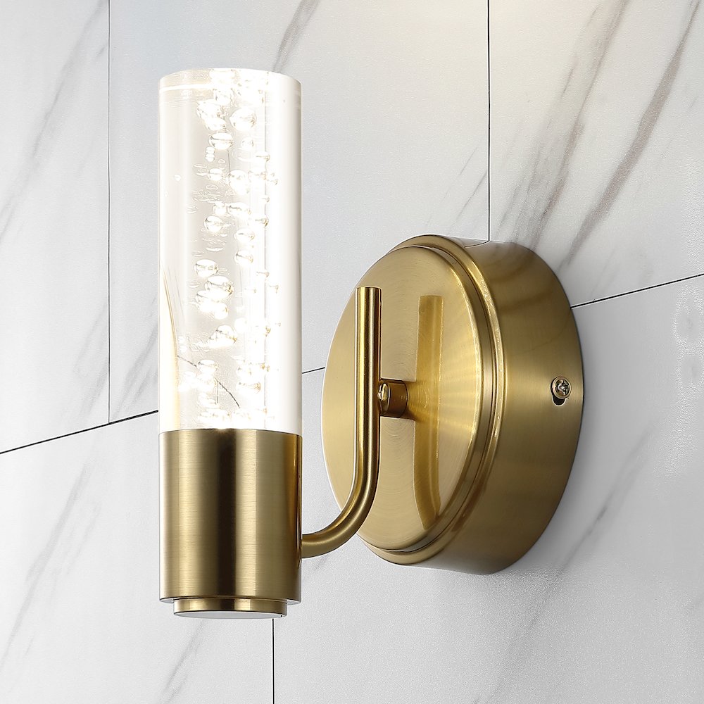 Bolha Minimalist Modern Bubble Acrylic/Iron Integrated Led Vanity Light. Picture 11