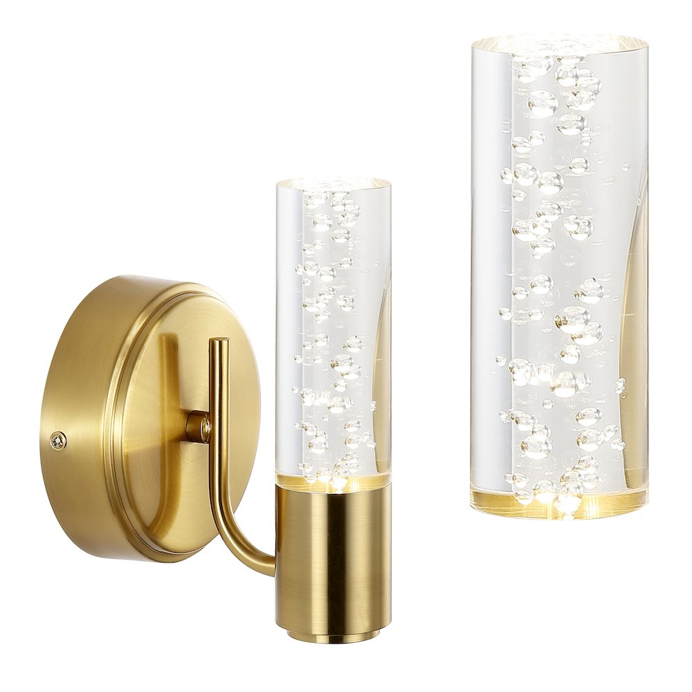 Bolha Minimalist Modern Bubble Acrylic/Iron Integrated Led Vanity Light. Picture 10