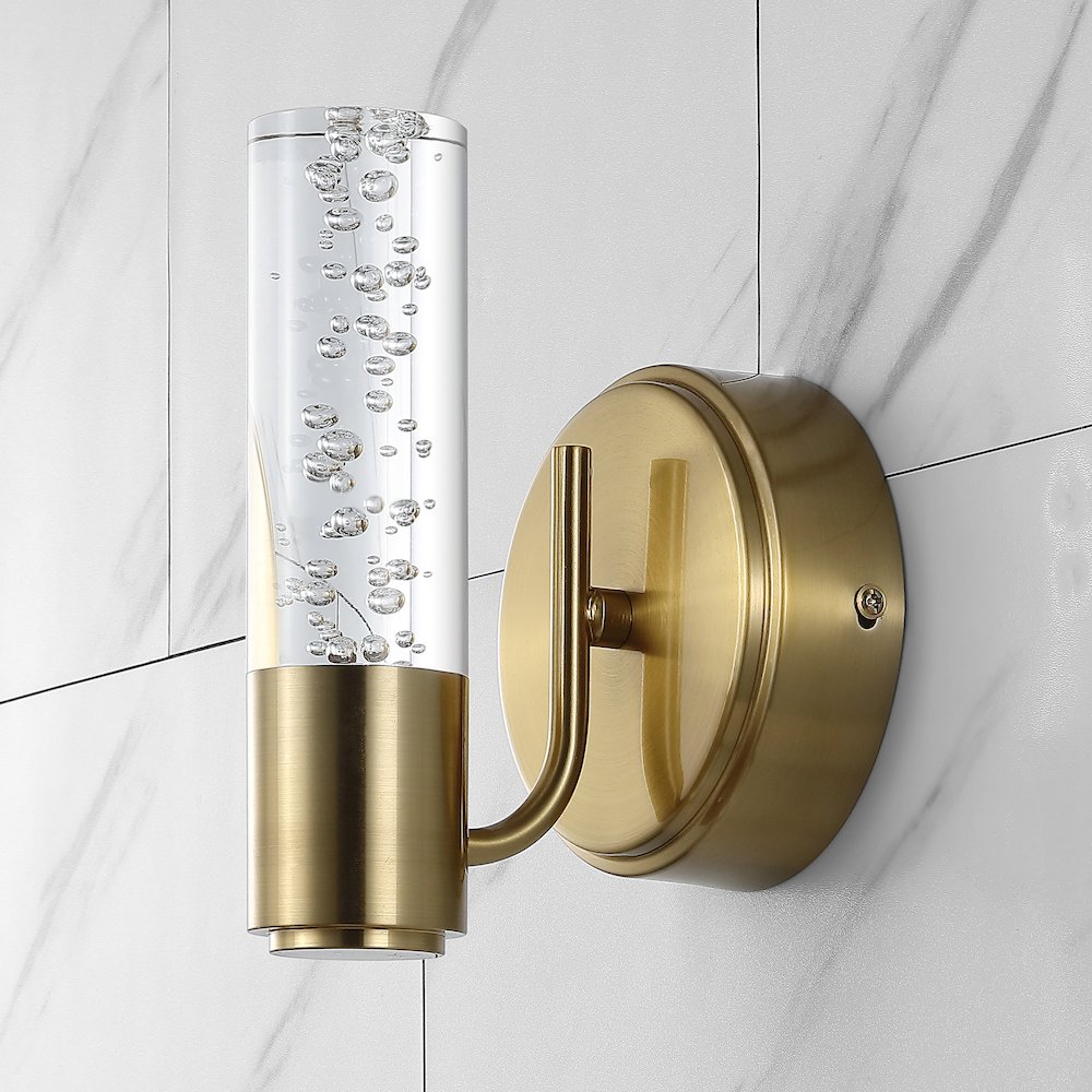 Bolha Minimalist Modern Bubble Acrylic/Iron Integrated Led Vanity Light. Picture 9