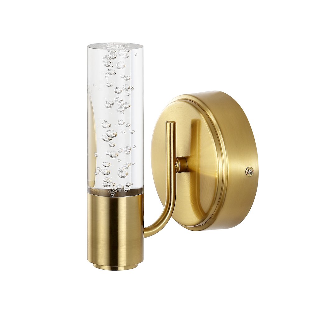 Bolha Minimalist Modern Bubble Acrylic/Iron Integrated Led Vanity Light. Picture 2