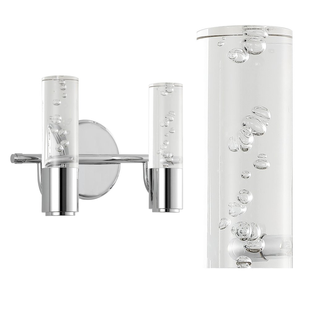 Bolha Minimalist Modern Bubble Acrylic/Iron Integrated Led Vanity Light. Picture 11